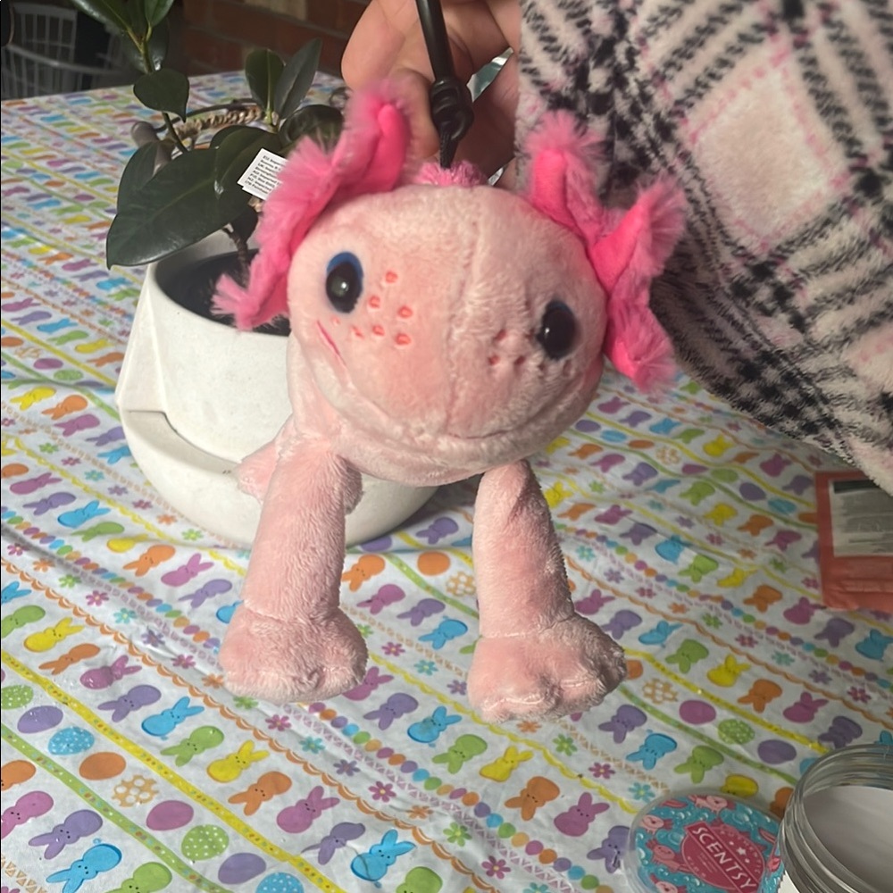 Scentsy Pink Axolotl Buddy Clip
